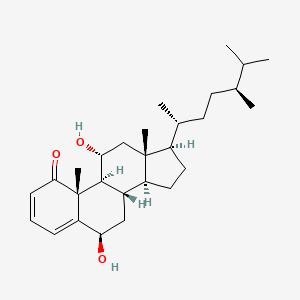 molecular formula C28H44O3 B1244982 stoloniferone E 