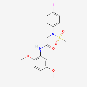 N-(2,5-dimethoxyphenyl)-N~2~-(4-iodophenyl)-N~2~-(methylsulfonyl)glycinamide