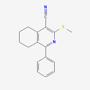 3-(Methylsulfanyl)-1-phenyl-5,6,7,8-tetrahydroisoquinoline-4-carbonitrile