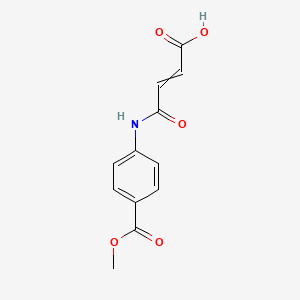 molecular formula C12H11NO5 B12449861 3-[(4-methoxycarbonylphenyl)carbamoyl]prop-2-enoic Acid 