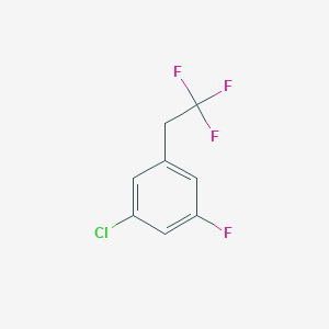 molecular formula C8H5ClF4 B12449903 1-Chloro-3-fluoro-5-(2,2,2-trifluoroethyl)benzene 