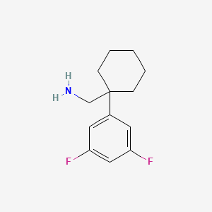 molecular formula C13H17F2N B12449913 [1-(3,5-Difluorophenyl)cyclohexyl]methanamine 