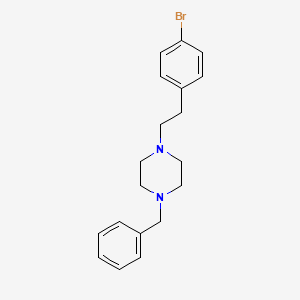 molecular formula C19H23BrN2 B12449926 1-Benzyl-4-(4-bromophenethyl)piperazine 