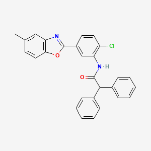 N-[2-chloro-5-(5-methyl-1,3-benzoxazol-2-yl)phenyl]-2,2-diphenylacetamide