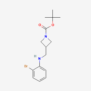 molecular formula C15H21BrN2O2 B12449958 1-Boc-3-[(2-bromophenyl-amino)-methyl]-azetidine CAS No. 887589-67-5