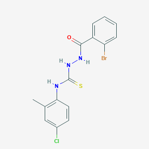 2-[(2-bromophenyl)carbonyl]-N-(4-chloro-2-methylphenyl)hydrazinecarbothioamide