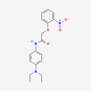 molecular formula C18H21N3O4 B12449993 N-[4-(diethylamino)phenyl]-2-(2-nitrophenoxy)acetamide 