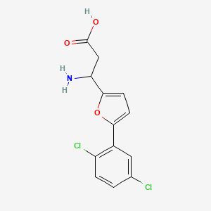 3-Amino-3-[5-(2,5-dichlorophenyl)furan-2-yl]propanoic acid