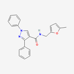 N-[(5-methylfuran-2-yl)methyl]-1,3-diphenylpyrazole-4-carboxamide