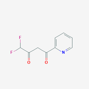 4,4-Difluoro-1-(pyridin-2-yl)butane-1,3-dione