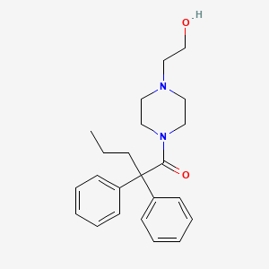 1-[4-(2-Hydroxyethyl)piperazin-1-yl]-2,2-diphenylpentan-1-one