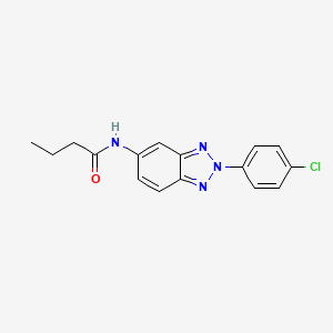 N-[2-(4-chlorophenyl)-2H-benzotriazol-5-yl]butanamide