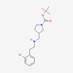 tert-Butyl 3-(((2-bromophenethyl)amino)methyl)pyrrolidine-1-carboxylate