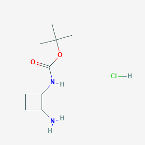 molecular formula C9H19ClN2O2 B12450164 tert-butyl N-(2-aminocyclobutyl)carbamate hydrochloride 