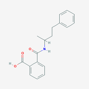 molecular formula C18H19NO3 B12450169 2-[(4-Phenylbutan-2-yl)carbamoyl]benzoic acid 