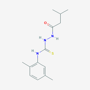 N-(2,5-dimethylphenyl)-2-(3-methylbutanoyl)hydrazinecarbothioamide