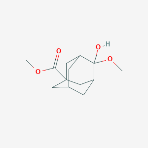 molecular formula C13H20O4 B12450236 Methyl 4-hydroxy-4-methoxyadamantane-1-carboxylate 