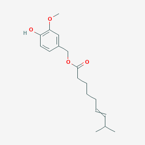 molecular formula C18H26O4 B12450249 Capsiate Natura;CH-19 Capsiate 