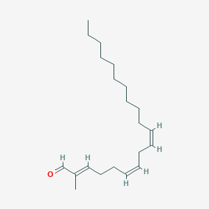 molecular formula C21H36O B1245028 (2E,6Z,9Z)-2-甲基-2,6,9-二十碳三烯醛 