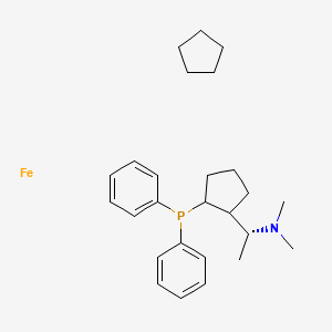 cyclopentane;(1R)-1-(2-diphenylphosphanylcyclopentyl)-N,N-dimethylethanamine;iron