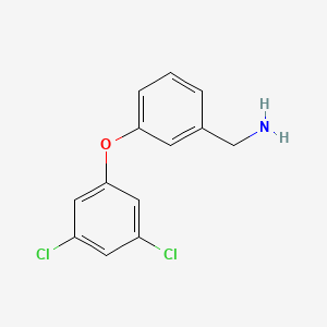 molecular formula C13H11Cl2NO B12450293 3-(3,5-Dichlorophenoxy)benzylamine CAS No. 696581-41-6