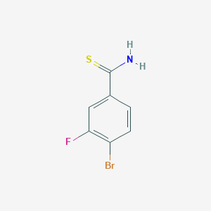 4-Bromo-3-fluorobenzene-1-carbothioamide