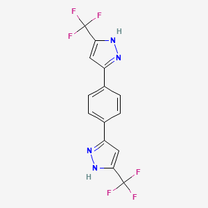 1,4-Bis[3-(trifluoromethyl)pyrazol-5-YL]benzene