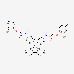 N,N'-(9H-fluorene-9,9-diyldibenzene-4,1-diyl)bis[2-(2-bromo-4-methylphenoxy)acetamide]