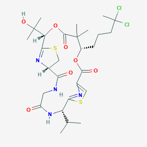 molecular formula C28H40Cl2N4O7S2 B1245035 Lyngbyabellin B 