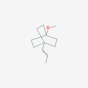 molecular formula C12H20O B12450361 (E)-1-Methoxy-4-(prop-1-en-1-yl)bicyclo[2.2.2]octane 