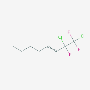 molecular formula C8H11Cl2F3 B12450397 1,2-dichloro-1,1,2-trifluorooct-3-ene 