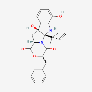 molecular formula C25H26N2O5 B1245042 Shornephine A 