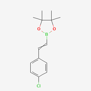 2-[(1E)-2-(4-Chlorophenyl)ethenyl]-4,4,5,5-tetramethyl-1,3,2-dioxaborolane