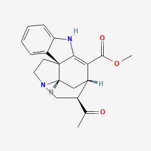 molecular formula C20H22N2O3 B1245044 (-)-Alstolucine F 