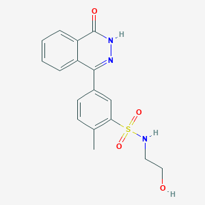 N-(2-hydroxyethyl)-2-methyl-5-(4-oxo-3H-phthalazin-1-yl)benzenesulfonamide