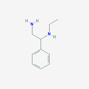 molecular formula C10H16N2 B12450461 N1-Ethyl-1-phenylethane-1,2-diamine 