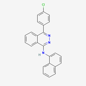 molecular formula C24H16ClN3 B12450510 4-(4-chlorophenyl)-N-(naphthalen-1-yl)phthalazin-1-amine 