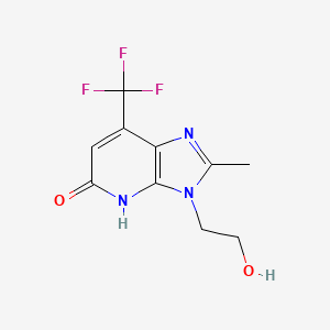 3-(2-Hydroxyethyl)-2-methyl-7-trifluoromethyl-3H-imidazo-[4,5-b]-pyridin-5(4H)-one