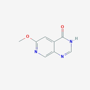 molecular formula C8H7N3O2 B12450530 6-Methoxypyrido[3,4-d]pyrimidin-4(3H)-one 