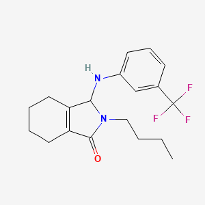 2-butyl-3-{[3-(trifluoromethyl)phenyl]amino}-2,3,4,5,6,7-hexahydro-1H-isoindol-1-one