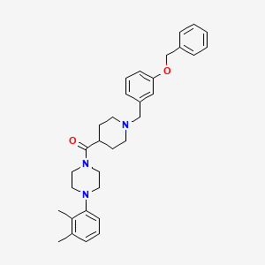 {1-[3-(Benzyloxy)benzyl]piperidin-4-yl}[4-(2,3-dimethylphenyl)piperazin-1-yl]methanone