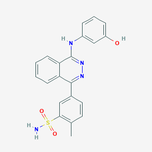 5-{4-[(3-Hydroxyphenyl)amino]phthalazin-1-yl}-2-methylbenzenesulfonamide