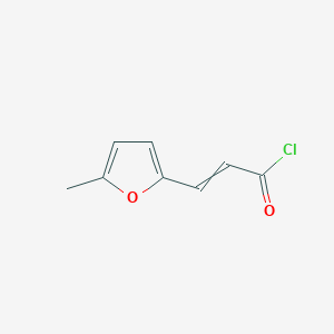 molecular formula C8H7ClO2 B12450603 3-(5-Methylfuran-2-yl)prop-2-enoyl chloride CAS No. 84050-23-7