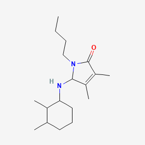 1-butyl-5-[(2,3-dimethylcyclohexyl)amino]-3,4-dimethyl-1,5-dihydro-2H-pyrrol-2-one