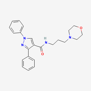 N-[3-(morpholin-4-yl)propyl]-1,3-diphenyl-1H-pyrazole-4-carboxamide