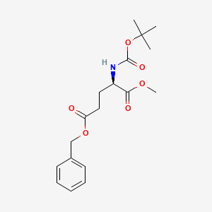 molecular formula C18H25NO6 B12450631 Boc-d-glu(obzl)-ome 