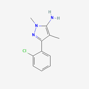 3-(2-Chlorophenyl)-1,4-dimethyl-1H-pyrazol-5-amine