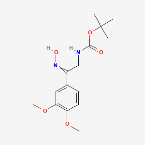 molecular formula C15H22N2O5 B12450641 tert-butyl N-[2-(3,4-dimethoxyphenyl)-2-hydroxyiminoethyl]carbamate 