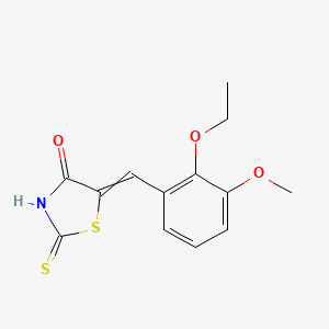 (5E)-5-[(2-ethoxy-3-methoxyphenyl)methylidene]-2-sulfanyl-1,3-thiazol-4-one