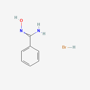 molecular formula C7H9BrN2O B12450663 N'-hydroxybenzenecarboximidamide;hydrobromide 